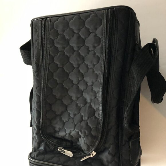 Pet Carrier, Black Lattice Stitching, Small - Picture 9 of 11
